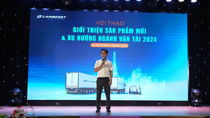 Ông Dương Quốc Tuấn - Chủ tịch HĐQT Lamberet Việt Nam phát biểu tại buổi lễ. Lamberet Việt Nam
